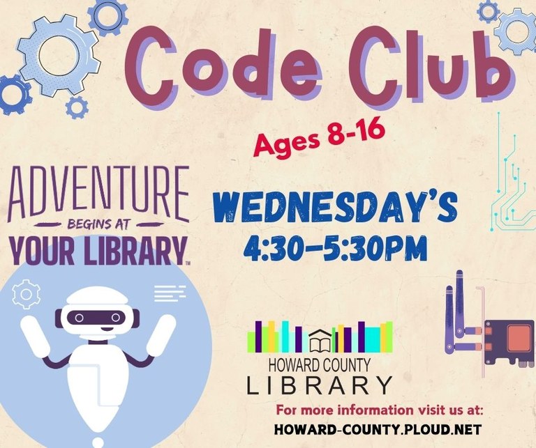 Code club for kids 8-16 years old. 