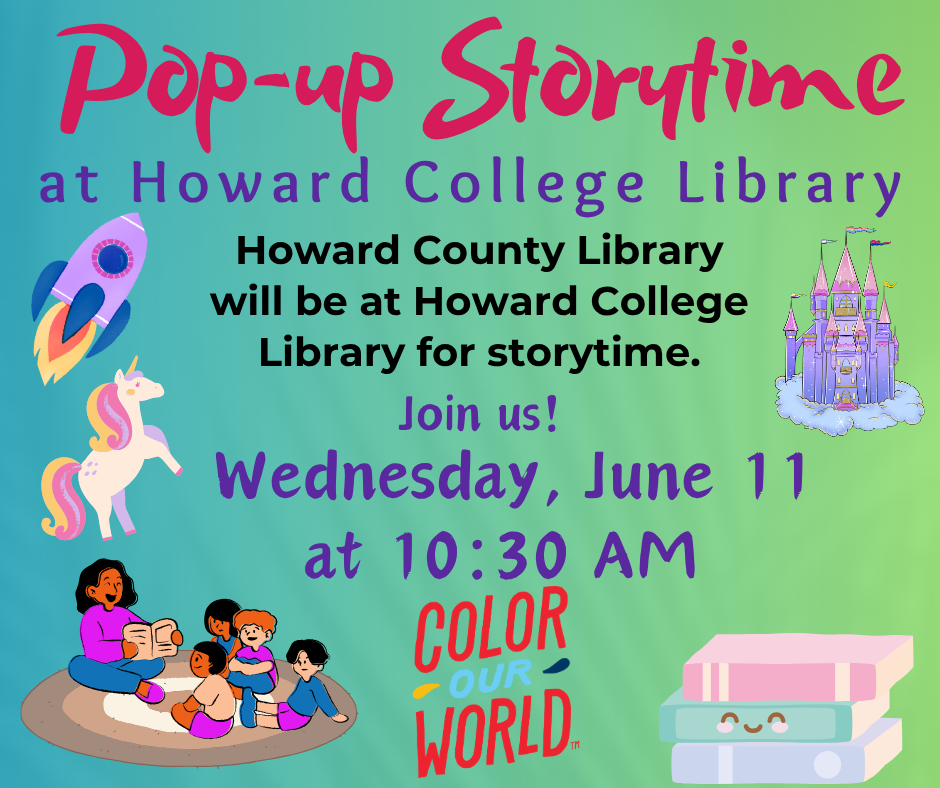 Pop Up Storytime at Howard College Library — Howard County Library