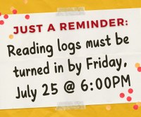 Reading Logs Due!